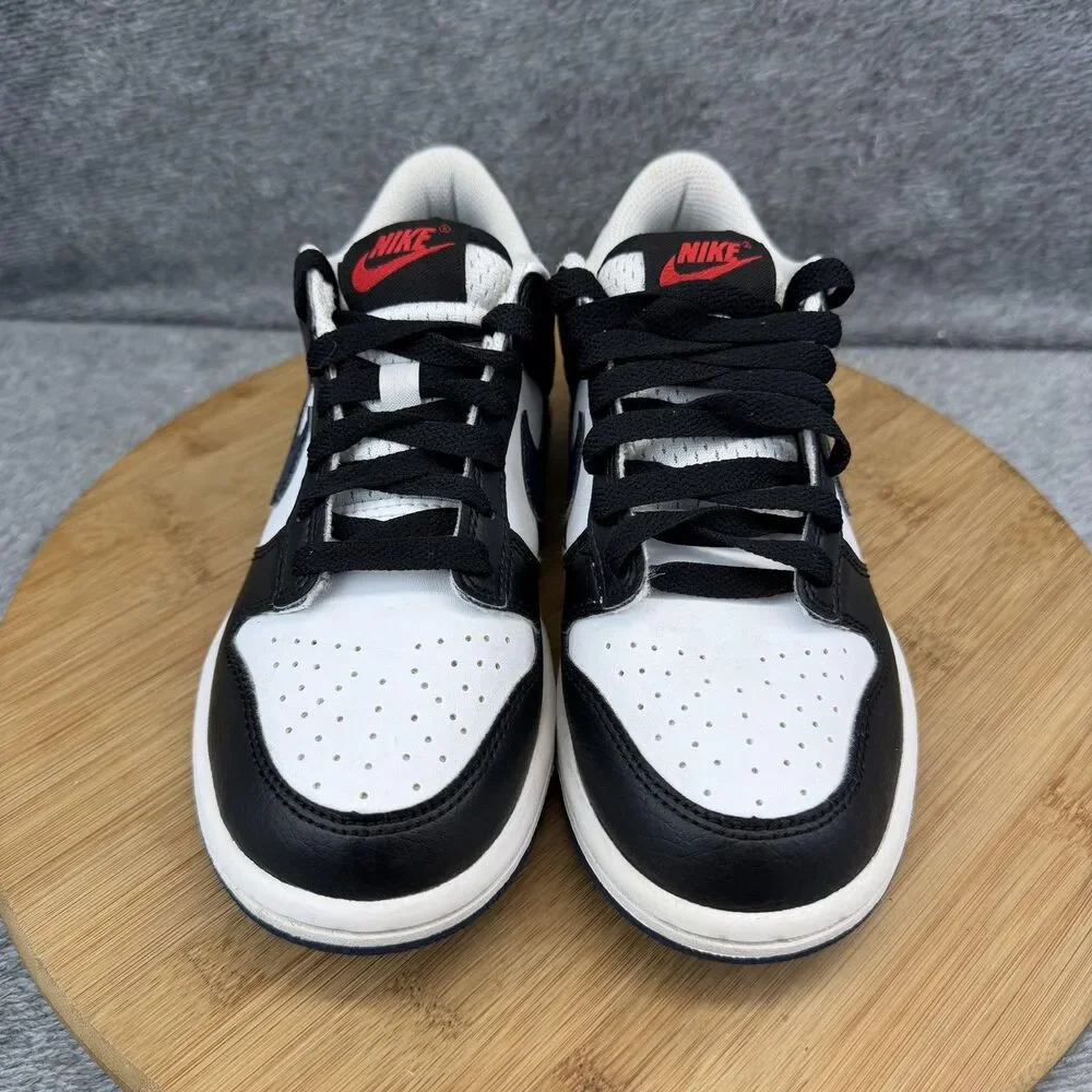 Nike Dunk Low Shoes Boys Size 4.5Y Black White Basketball Sneakers HJ9202-001